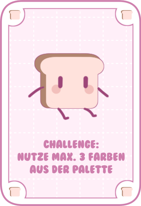 Nutze max. 3 Farben aus der Palette